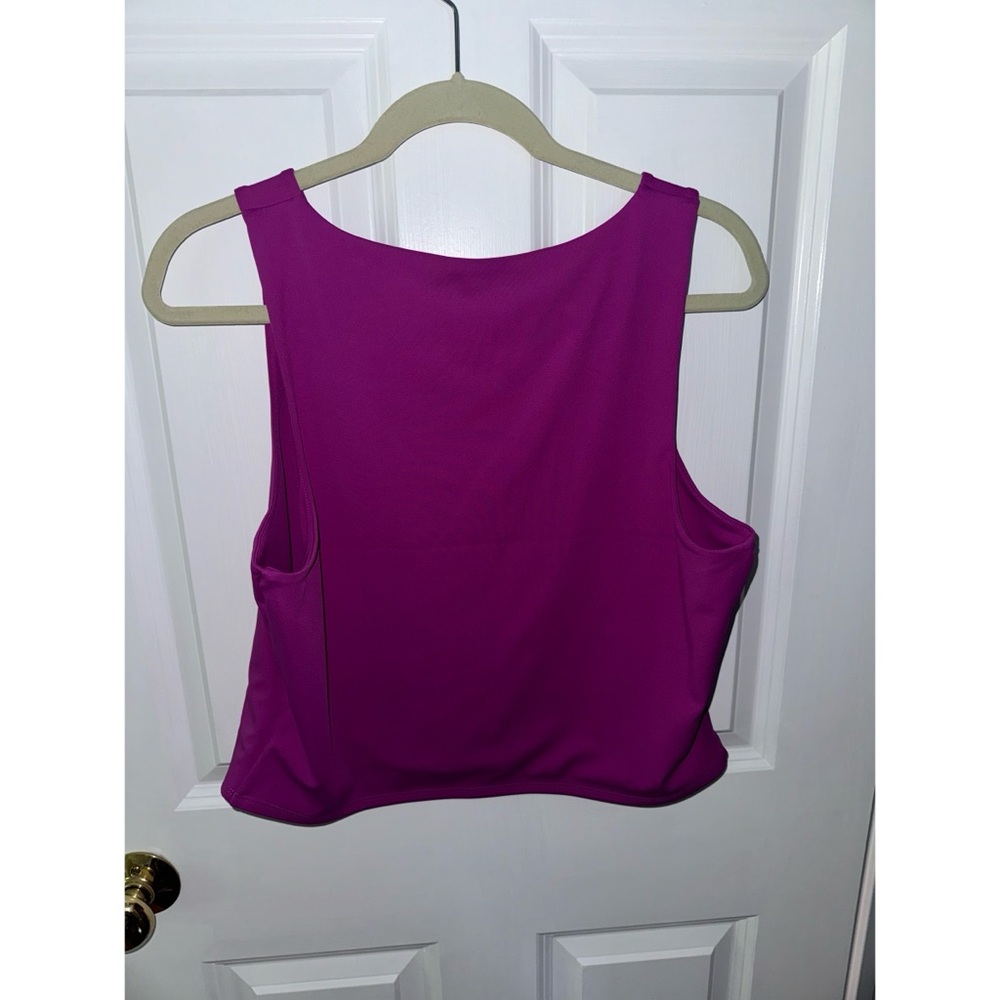 Express Purple Crop Top - Picture 2 of 3